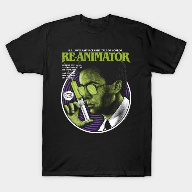 Reanimator, Herbert west, Lovecraft T-Shirt by PeligroGraphics